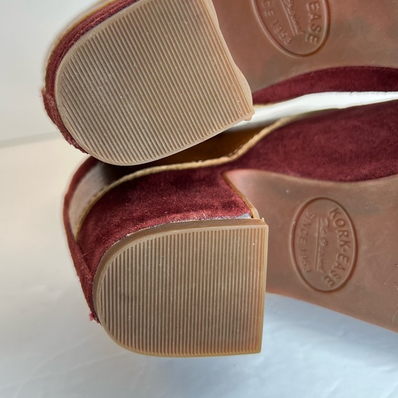 Kork-Ease Womens Shanaya Clog Rust Red Suede Leather Block Heel Mules Sz 7M LKNW - Picture 12 of 16